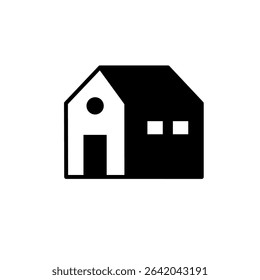 Home icon, sign and symbol icon. Flat vector line art. Minimalist illustration for icon interface, banner, layout, social media post, flyer and mobile apps.