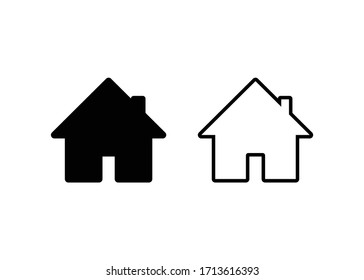 Home icon, Home sign and symbol vector design