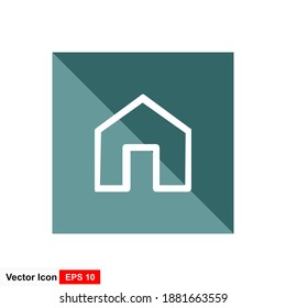Símbolo de signo de icono de inicio. Ilustración del vector