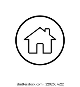 Home icon. Home sign icon. Home Icon in trendy flat style isolated on white background. Homepage symbol for web design.