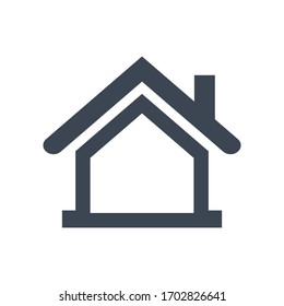 Icono de inicio, gráfico vectorial de signo de inicio.