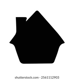 Home Icon. Home silhouette, Home button icon. Home page icon. Simple house symbol. Building icon.  Isolated on White Background.