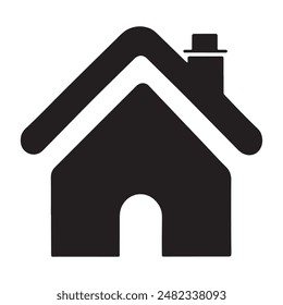 Home Icon Silhouette vector art