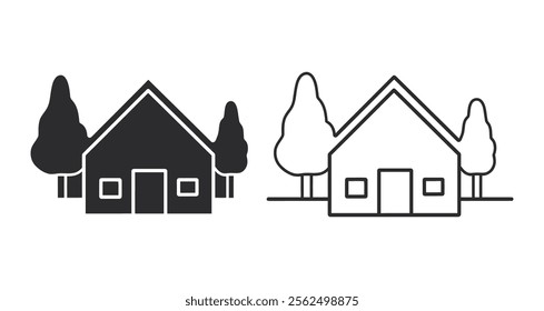 Home icon silhouette vector illustration.