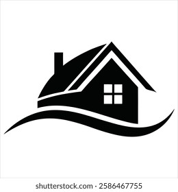 Home Icon Silhouette Vector Illustration Bundle House Symbol Minimalist Black Graphic Design