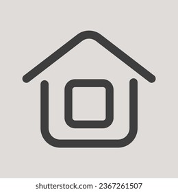 Home Icon in Simple, Flat and Minimalist Style