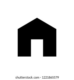 Home icon simple flat style vector illustration.
