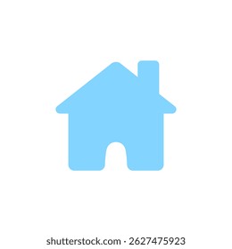 home icon, simple flat style, illustration, logo sign symbol pictogram template, for ui or ux isolated on white for mobile app, editable