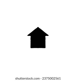 Home icon. Simple style building company big sale poster background symbol. Web site home page button . Home brand logo design element. Home t-shirt printing. vector for sticker.
