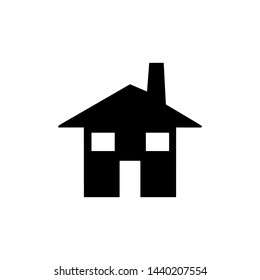 Home icon. Simple style web site home page background symbol. Home button. Home brand logo design element. House t-shirt printing. vector for sticker.