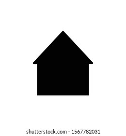 Home icon. Simple style web site home page background symbol. Home button. Home brand logo design element. t-shirt printing. vector for sticker.