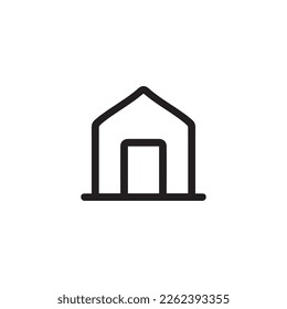 Home icon. Simple style web site home page background symbol. Home button. Home brand logo design element. House t-shirt printing. vector for sticker.