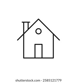 Home icon. simple thin line vector icon