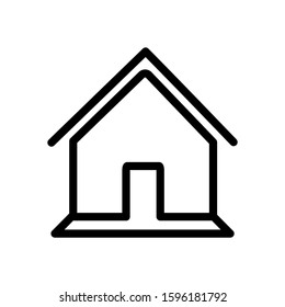 home icon. Simple home icon. thin lines for, logo, application development, and website design. Isolated premium symbol with a white background. vector illustration