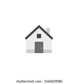 Home icon. Simple vector filled flat home or house thin line icon solid pictogram isolated on white background