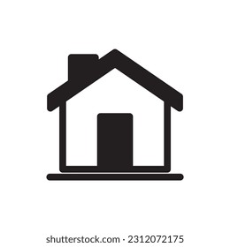 Home icon simple. home vector illustration.