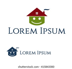 Home Icon, home smile, home vector logo.