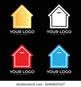 Home Icon Style Logo Design