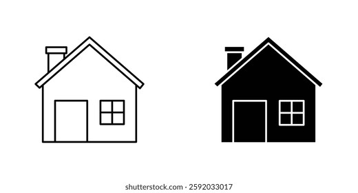 Home icon symbol collection on white background.