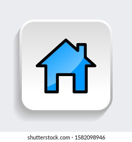 Home icon. symbol of house or building with trendy filled line style icon for web site design, logo, app, UI isolated on white background. vector illustration eps 10
