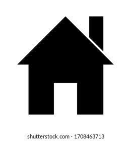 Home icon - symbol of house vector flat syle color editable on white background