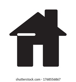 Home icon - symbol of house vector flat syle color editable