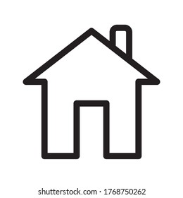 Home icon - symbol of house vector flat syle color editable