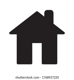 Home icon - symbol of house vector flat syle color editable