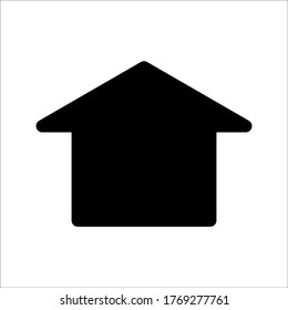 Home icon - symbol of house vector flat syle color editable on white background