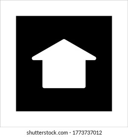 Home icon - symbol of house vector flat syle color editable on white background