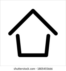 Home icon - symbol of house vector flat syle on white background