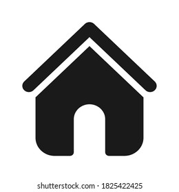 Home icon, symbol of house vector illustration. color editable