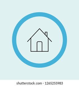 home icon symbol. Premium quality isolated home vector icon in trendy style. home element.