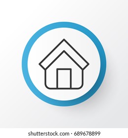 Home Icon Symbol. Premium Quality Isolated Estate Element In Trendy Style.