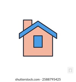 Home icon. Home Symbol sign for mobile concept and web design. Vector icon, Logo illustration, Vector graphics