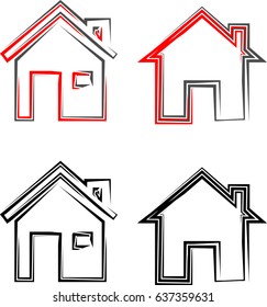 Home Icon Symbol Vector Illustration