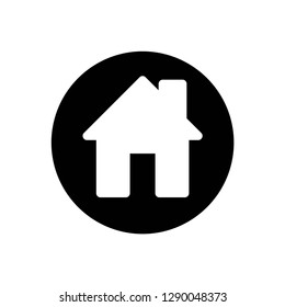 home icon symbol vector. on white background editable eps10