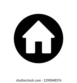 home icon symbol vector. on white background editable eps10