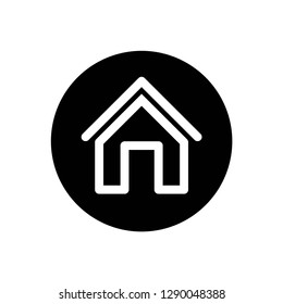 home icon symbol vector. on white background editable eps10