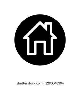 home icon symbol vector. on white background editable eps10