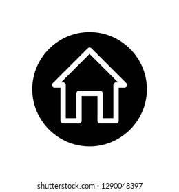 home icon symbol vector. on white background editable eps10