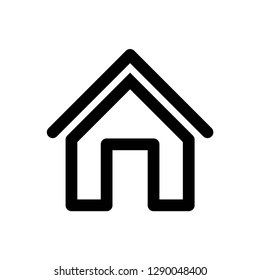 home icon symbol vector. on white background editable eps10