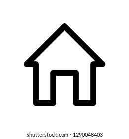 home icon symbol vector. on white background editable eps10