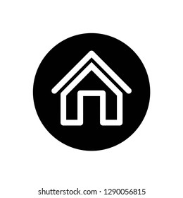 home icon symbol vector. on white background editable eps10