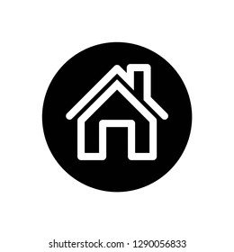 home icon symbol vector. on white background editable eps10