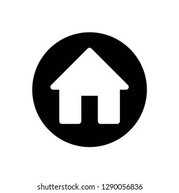 home icon symbol vector. on white background editable eps10