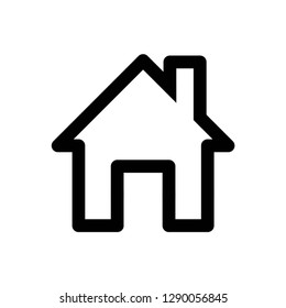 home icon symbol vector. on white background editable eps10