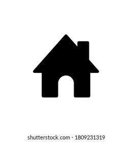símbolo de icono de inicio vector en fondo blanco