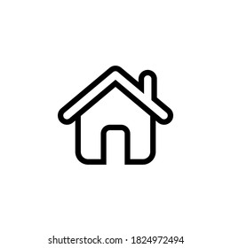 Símbolo de icono del hogar vector de fondo blanco