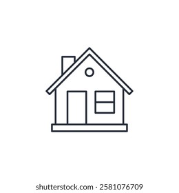 Home icon symbol vector sign isolated on white background illustration for graphic and web design
